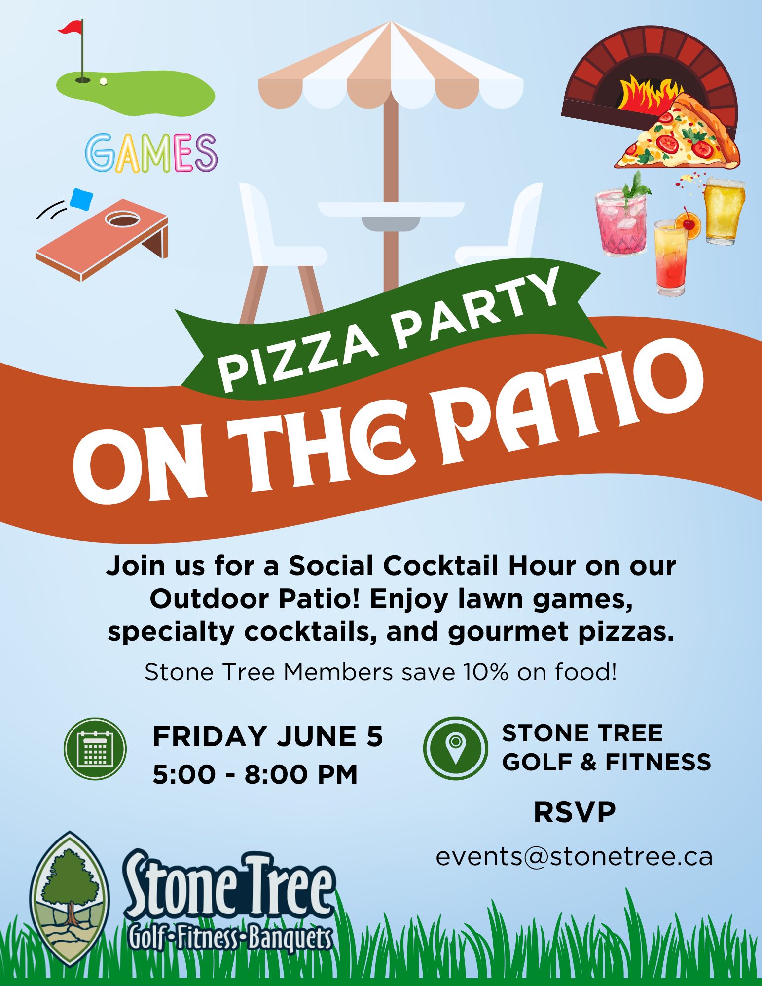 Event image Pizza Party On The Patio!